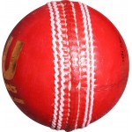 Three Wickets Jaguar Cricket Ball (Red)